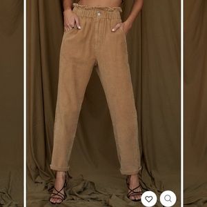 Camel Corduroy Pants- 12th Tribe